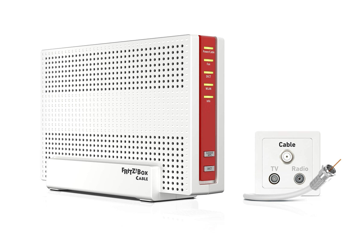AVM FRITZ!Box 6591 Cable WLAN AC+N (DOCSIS 3.1, Dual-WLAN 1.733 + 800 Mbit/s, MU-MIMO, VoIP)