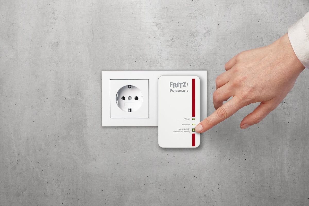 FRITZ!Powerline 1240E/1000E Set – WLAN & 1.200 MBit/s für Streaming & NAS